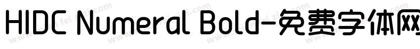 HIDC Numeral Bold字体转换